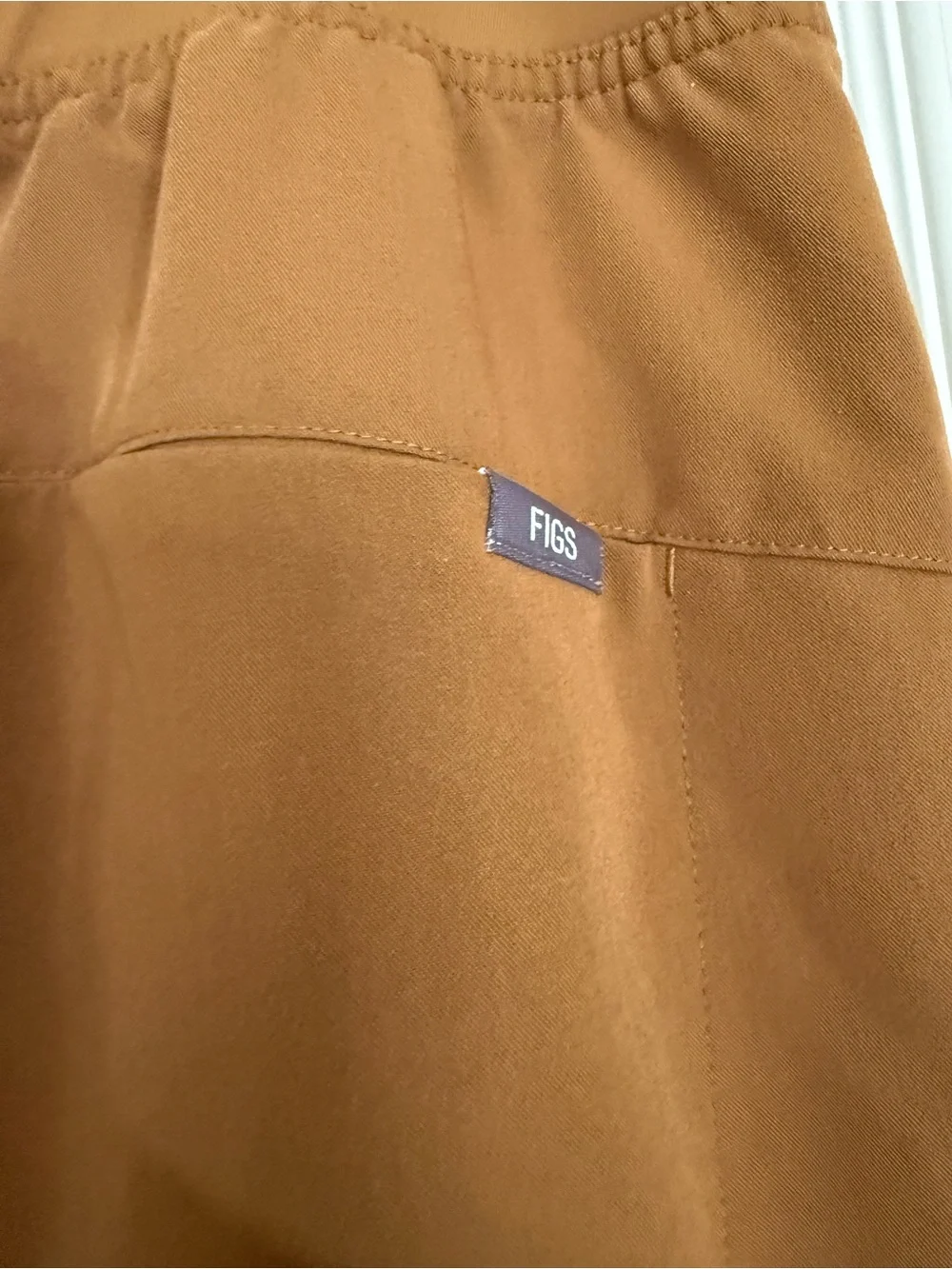 FIGS Technical Collection Brown Scrub Pants XL Cargo Straight Leg